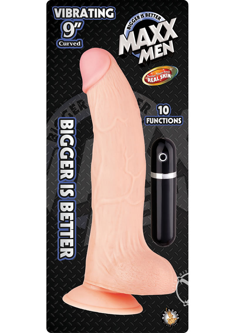 Maxx Men Vibe Curved Dong 9 Flesh_0