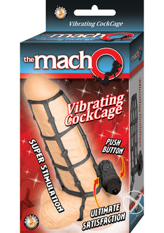 Macho Vibrating Cockcage Black_0