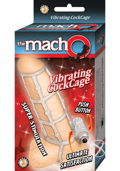 Macho Vibrating Cockcage Clear_0