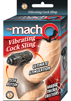 Macho Vibrating Cock Sling Black_0