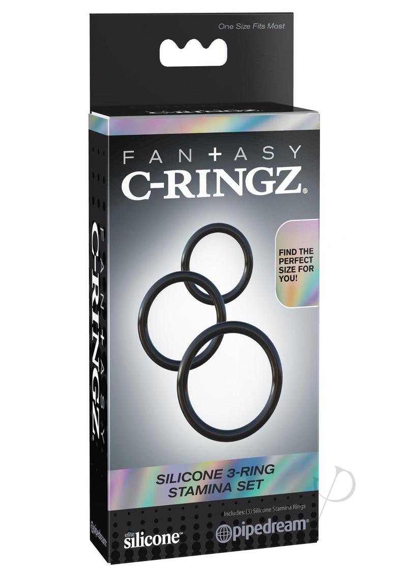 Fcr Silicone 3 Rings Stamina Set Black_0