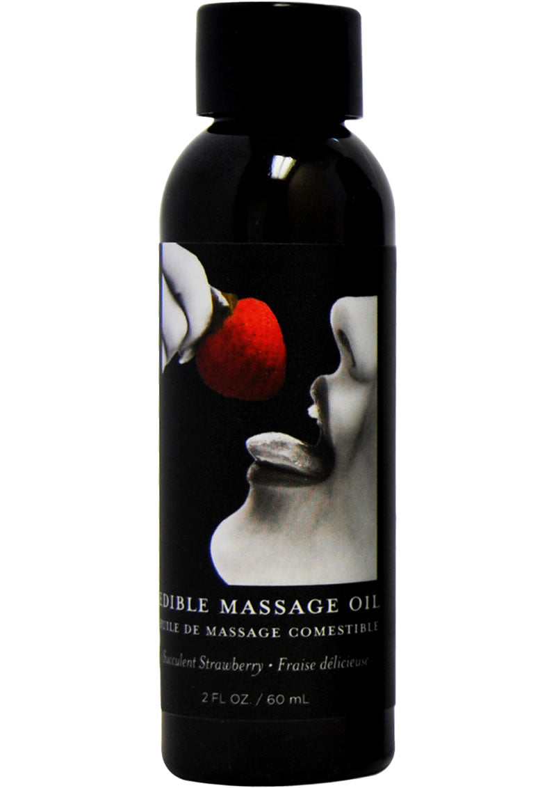 Edible Massage Oil Strawberry 2oz_0