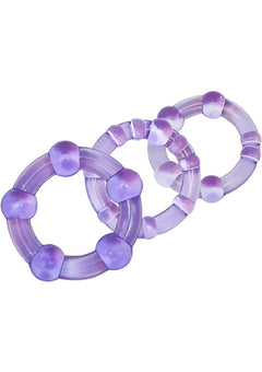 Stay Hard Beaded Cockrings Purple_1