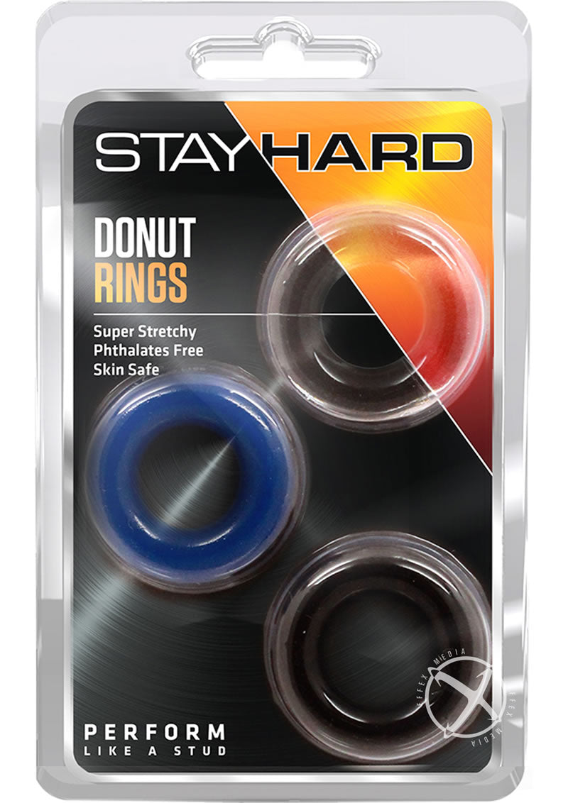 Stay Hard Donut Rings 3pk_0