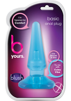 B Yours Basic Anal Plug Blue_0