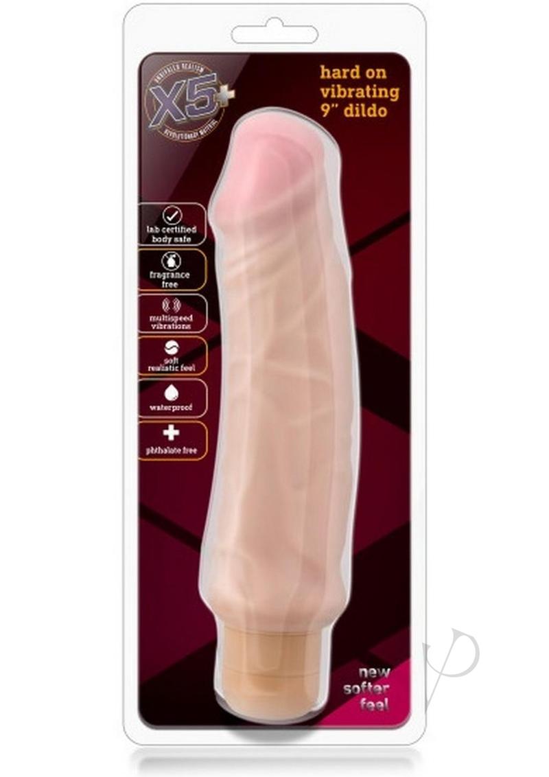 X5 Hard On Vibe 9 Dildo Natural_0