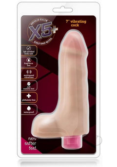 X5 Vibrating Cock Beige 7_0