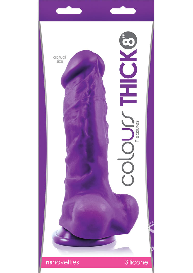 Colours Pleasures Dong Thick 8 Purple_0