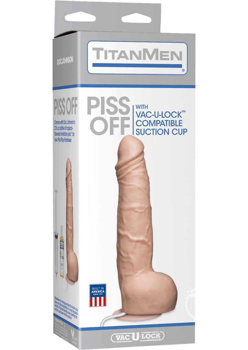 Titanmen Piss Off Vaculock Dildo Vanilla_0