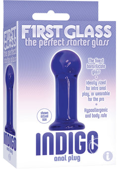 First Glass Indigo Anal Plug_0