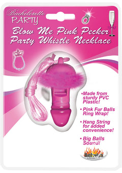 Blow Me Pink Pecker Whistle Necklace_0