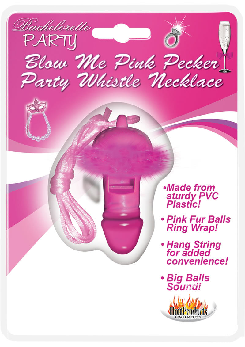 Blow Me Pink Pecker Whistle Necklace_0