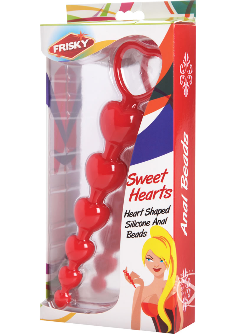 Frisky Sweet Heart Silicone Anal Beads_0