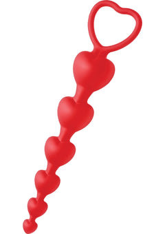 Frisky Sweet Heart Silicone Anal Beads_1