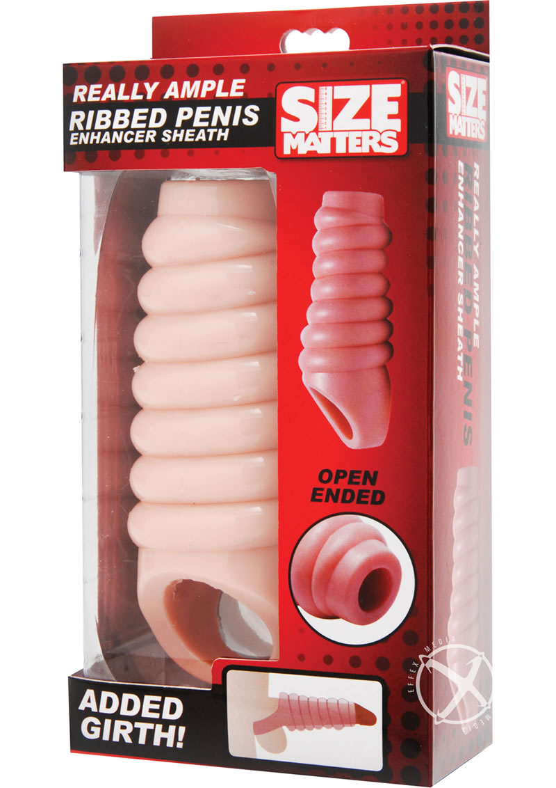 Size Matters Ribbed Penis Sheath_0