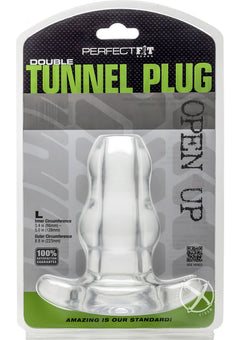 Double Tunnel Plug Large Clear_0