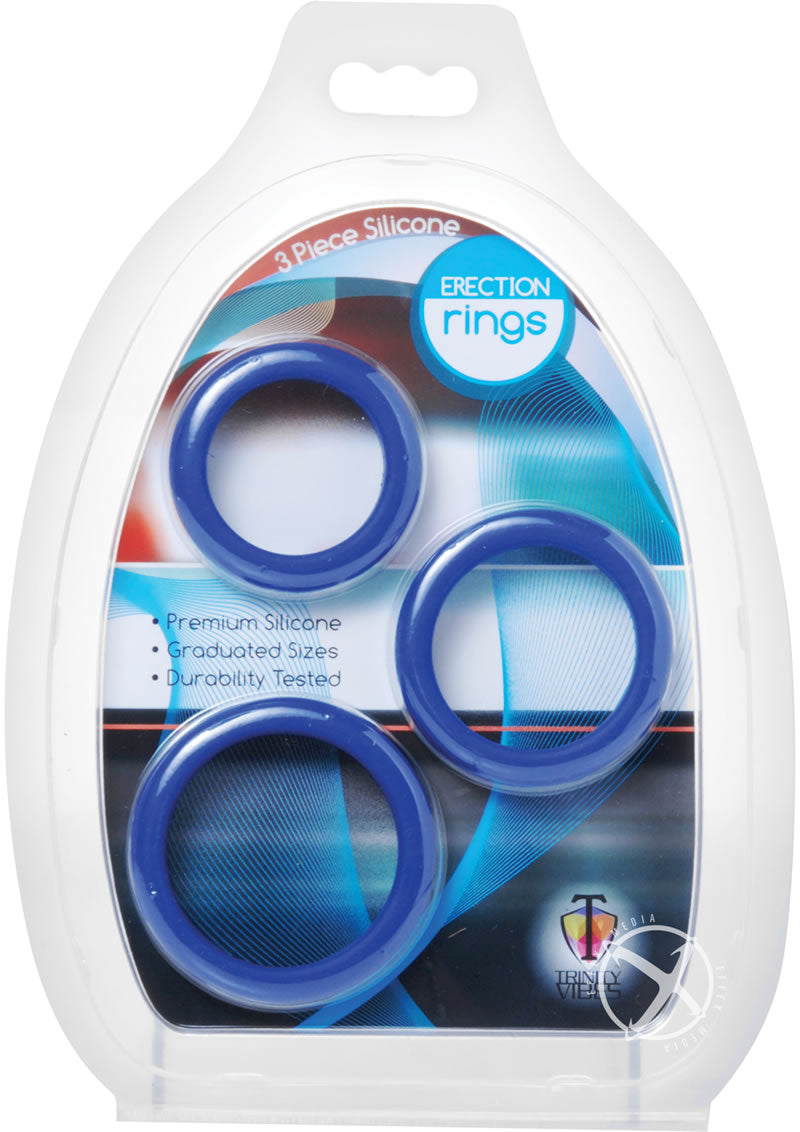 Tm 3 Piece Silicone Erection Rings Blue_0