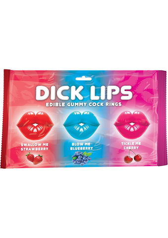 Dick Lips Gummy Cock Rings 3`s_0