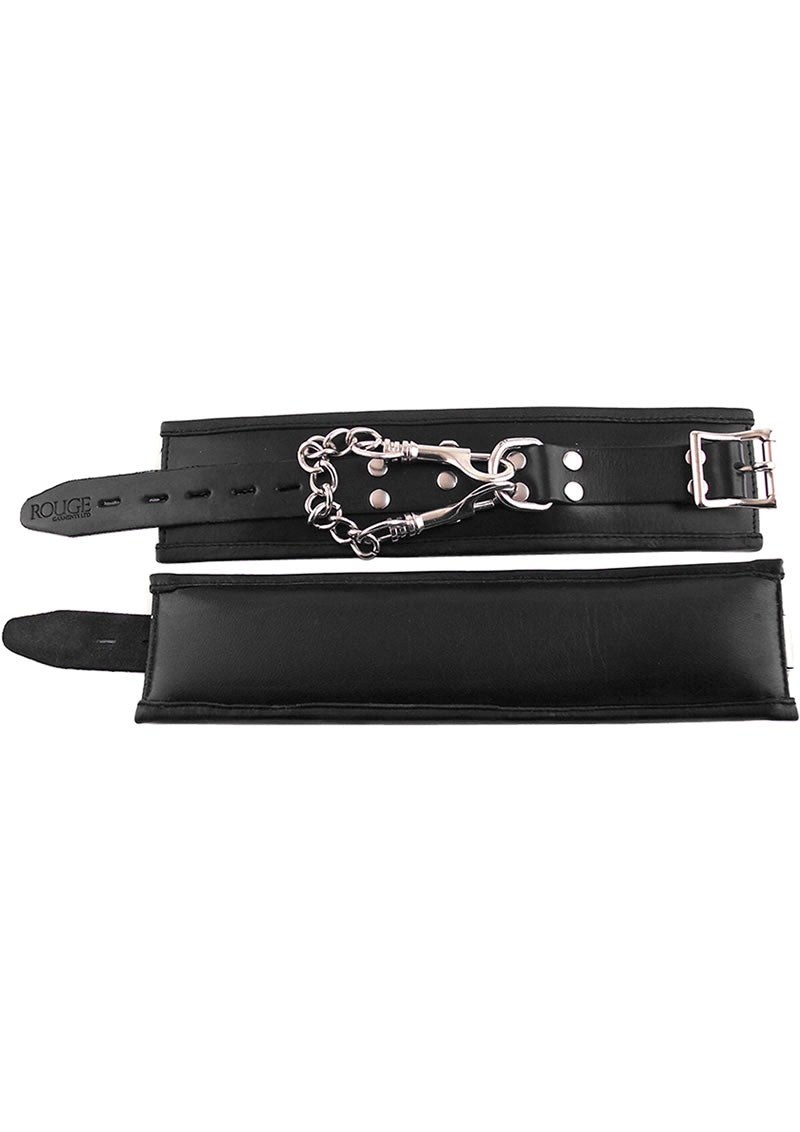 Rouge Padded Wrist Cuffs Black_0