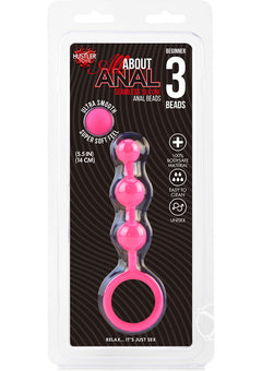 Hustler Anal Beads 3 Balls Pink Silicone_0