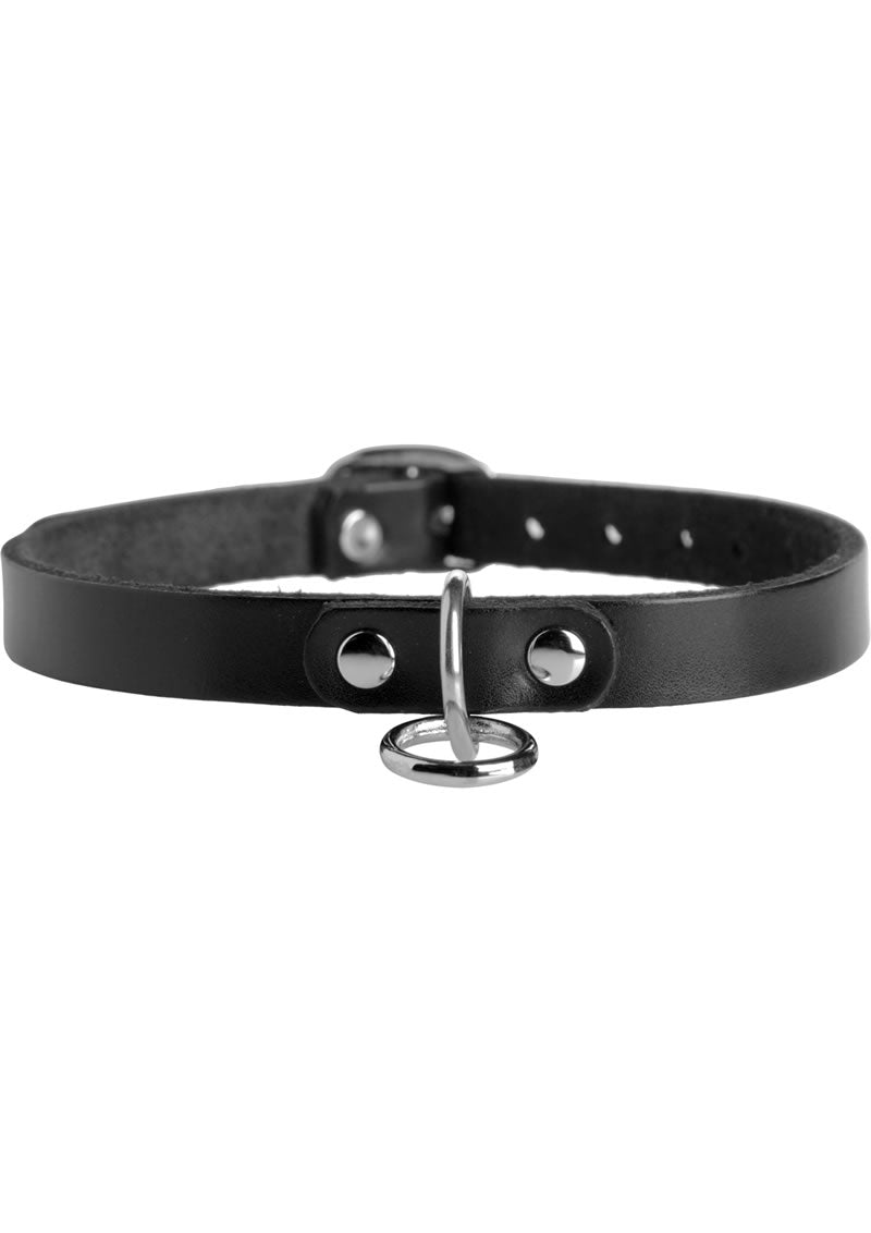 Strict Leather Choker Collar W/o Ring Sm_0