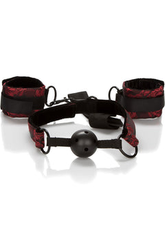 Scandal Brethable Ball Gag W/cuffs_1