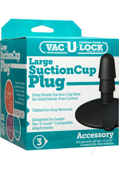 Vac U Lock Lg Suction Cup Plug Blk_0