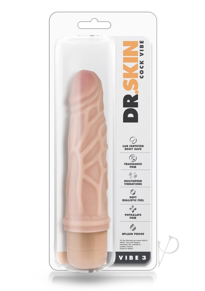 Dr Skin Cock Vibe 03 Beige 7.25_0