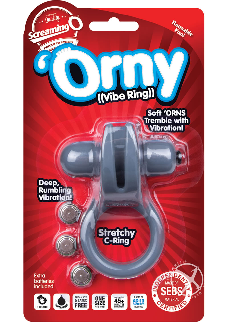 Orny Vibrating Ring Grey-individual_0
