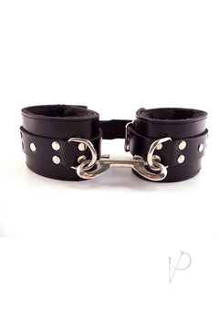 Rouge Fur Wrist Cuffs Black_1