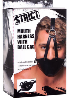 Strict Mouth Harness W/ball Gag_0