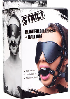 Strict Eye Mask Harness W/ball Gag_0