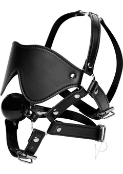 Strict Eye Mask Harness W/ball Gag_1