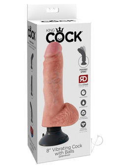 Kc 8 Vibrating Cock W Balls Flesh_0