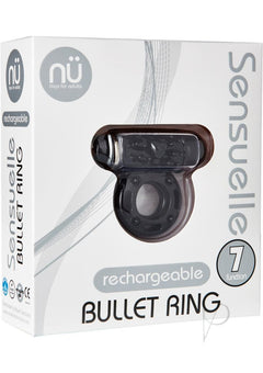 Sensuelle Bullet Ring 7 Func Cring Black_0