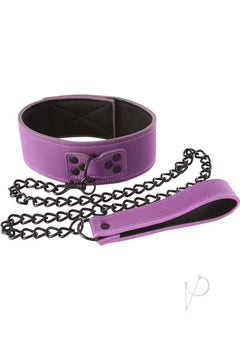 Lust Bondage Collar Purple_1