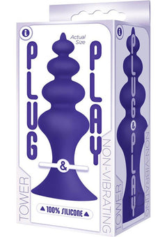 The 9 Plug and Play Silicone Tower Plum_0