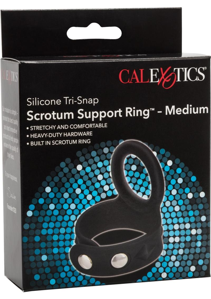 Silicone Tri Snap Scrotum Support Ring M_0