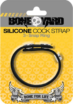 Boneyard Silicone Cock Strap Black_0