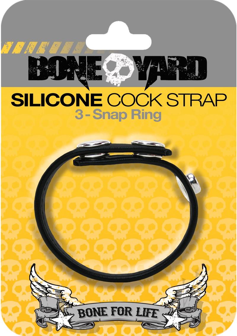 Boneyard Silicone Cock Strap Black_0