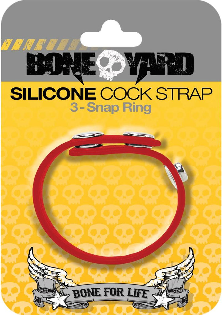 Boneyard Silicone Cock Strap Red_0