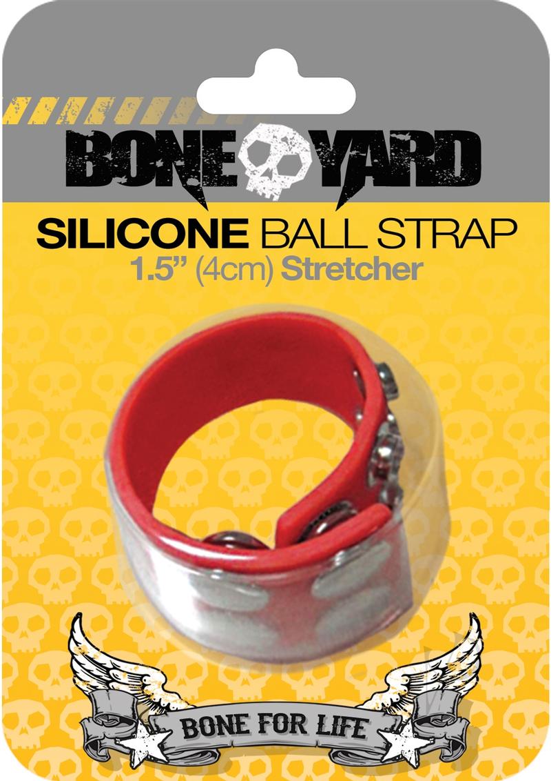 Boneyard Silicone Ball Strap Red_0