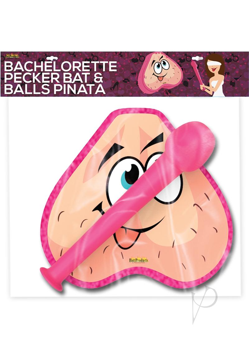 Pink Pecker Bat and Ball Bag Pinata Combo_0