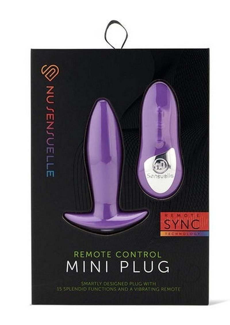 Sensuelle Remote Control Mini Plug Purp_0