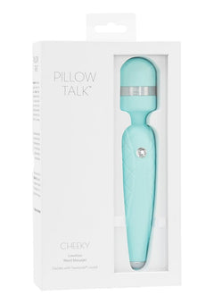 Pillow Talk Cheeky Massager Wand Teal_0