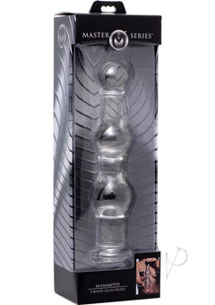 Ms Mammoth 3 Bumps Glass Dildo_0