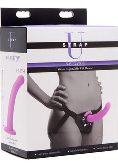 Strap U Silicone Gspot Dildo W/harness_0