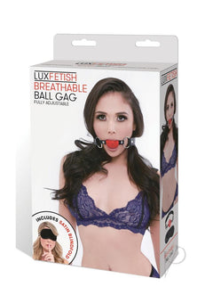 Lux F Breathable Ball Gag Red_0