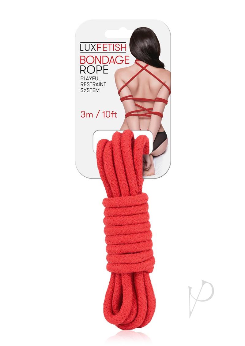 Lux F Bondage Rope 3m Red_0