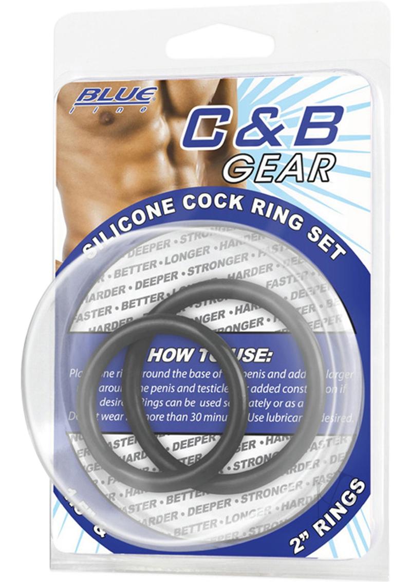 Cb Gear Silicone Cock Ring Set Black_0